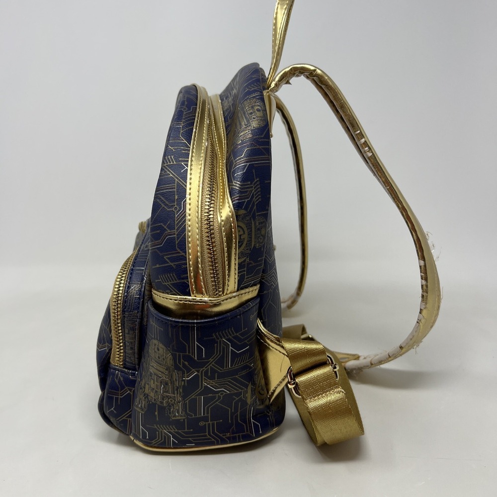 Star Wars Galaxys Edge Droid Depot Mini Backpack Disney Parks R2-D2 C-3PO Read! - Picture 3 of 13